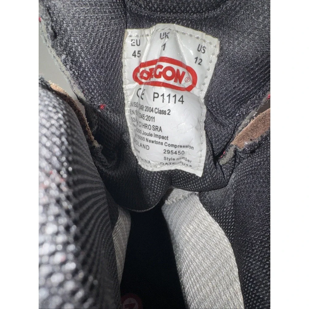 Oregon 295450-11 BOOTS, LEATHER CHAINSAW NA, SIZE 11‎